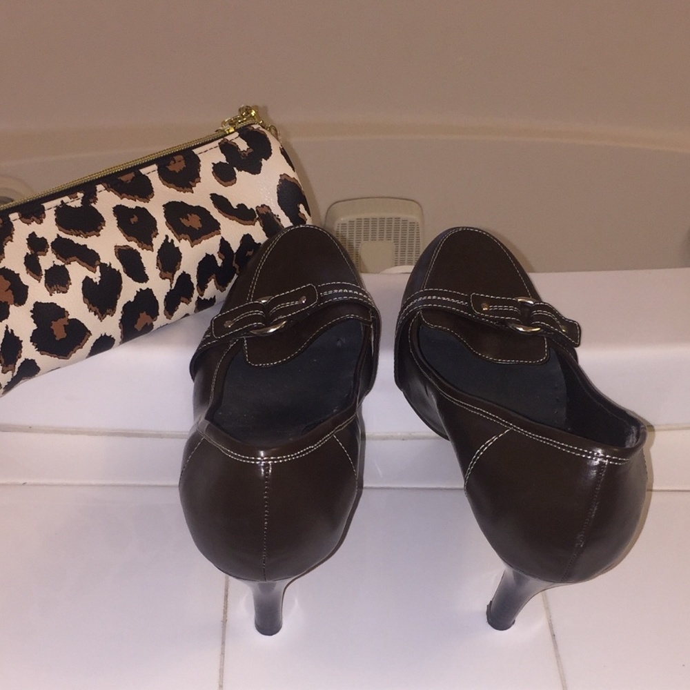 Cato Slip-On Heels - Brown - NWOT - Picture 4 of 4